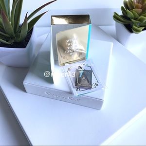 Silver Gratitude Locket with Crystals By Swarovski